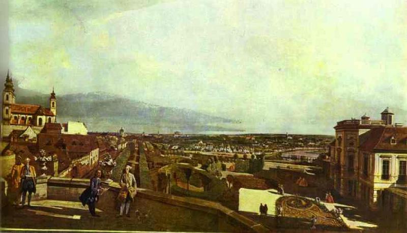 Bernardo Bellotto Kaunitz Palace and Park in Vienne oil painting image